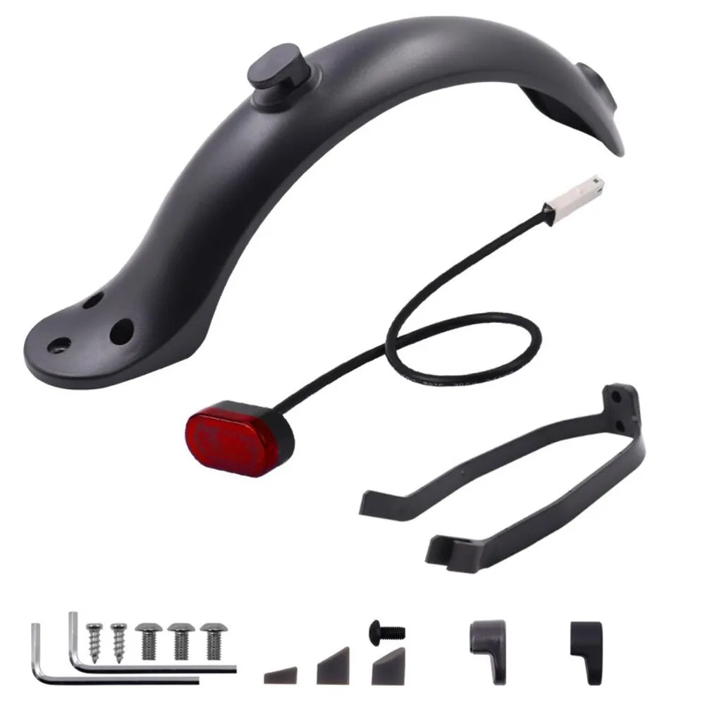 Durable Scooter Mudguard for Xiaomi Mijia M365 and M365 Pro Electric Scooter Tire Splash Fender with Rear Taillight Back Guard