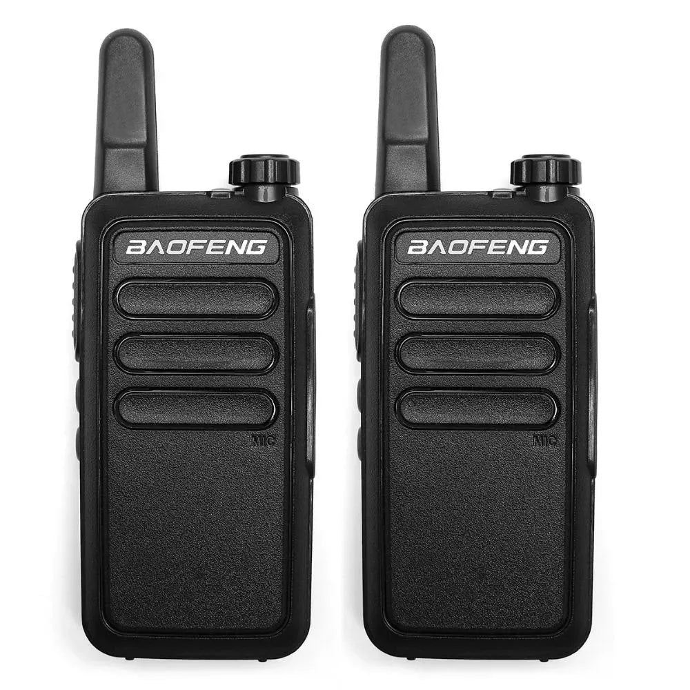 Mini BaoFeng Walkie Talkies BF-R5 USB Charger Small Radios BFR5 For Kid Gift Thin Two-Way Children Toys Communication Transmiter-WAYBIKER