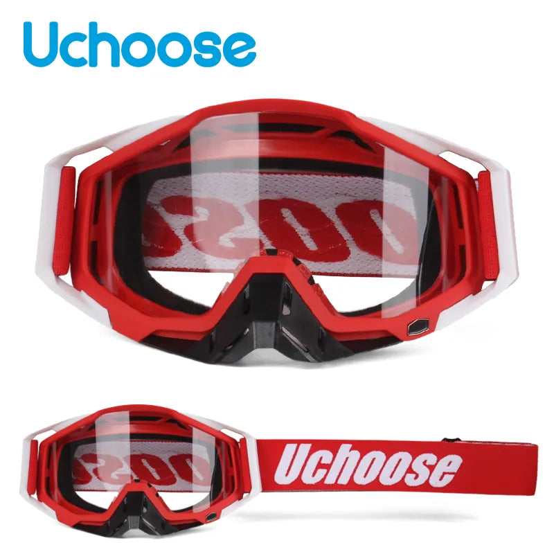 New Protective Glasses Motorcycle Outdoor Sports Windproof Dustproof Eye Glasses Ski Snowboard Goggles Motocross Riot Control 1-WAYBIKER