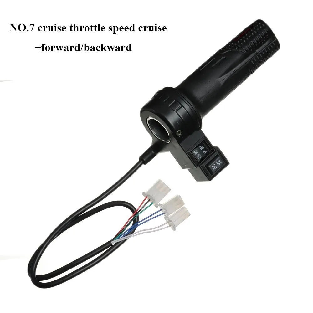 Electric E-Bike Twist Throttle 12V 24V 36V 48V Speed Handlebar Throttle Universal Electric Scooter Twist Cycling Throttle Grip-WAYBIKER