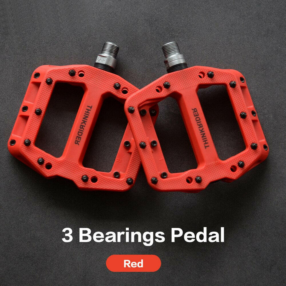 ThinkRider Flat Bike Pedals MTB Road 3 Sealed Bearings Bicycle Pedals Mountain Pedals Wide Platform Bicicleta Accessories-WAYBIKER