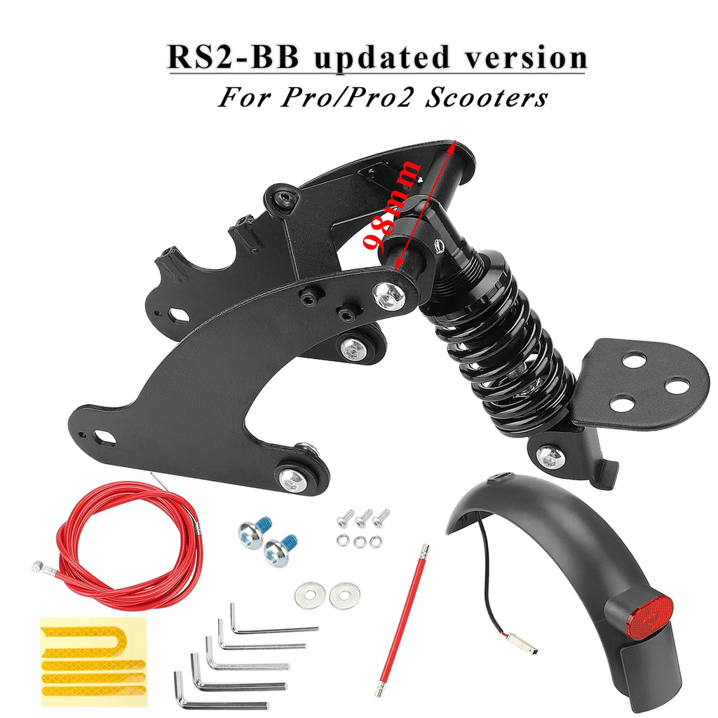 Rear Shock Absorber for Scooter Rear Spring Shock Absorber Replacement Accessories Compatible with Pro/Pro2 Electric Scooters-WAYBIKER