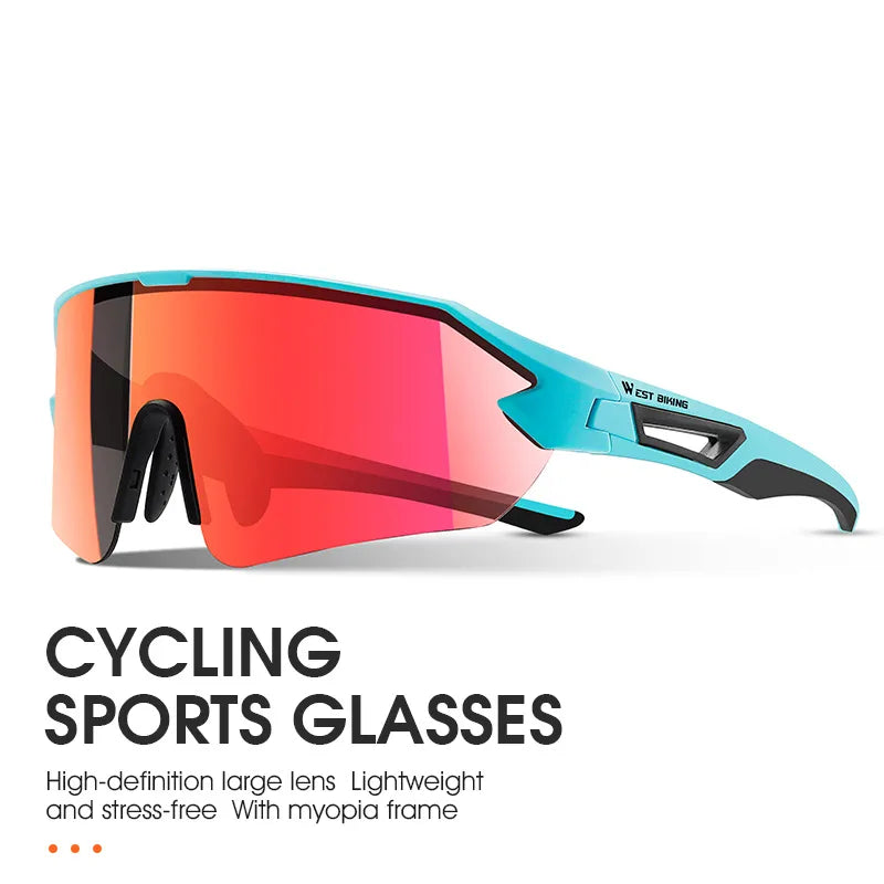 WEST BIKING Cycling Sunglasses UV400 Protection Sports Eyewear Men Women MTB Road Bike Bicycle Glasses Hiking Riding Goggles