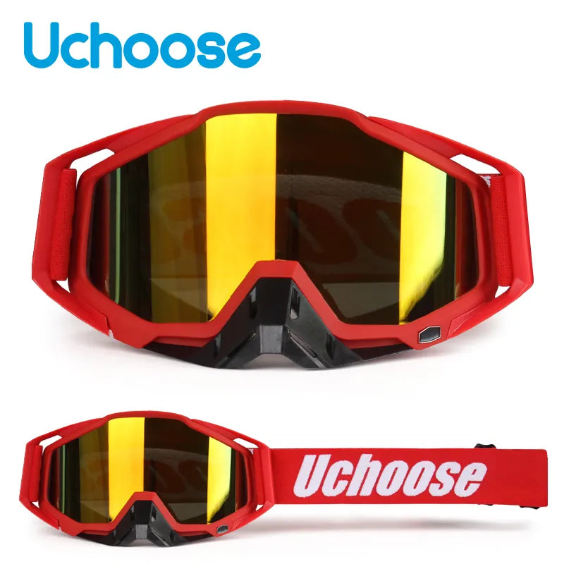 New Protective Glasses Motorcycle Outdoor Sports Windproof Dustproof Eye Glasses Ski Snowboard Goggles Motocross Riot Control 1-WAYBIKER