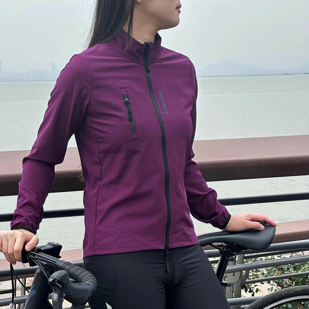 WOSAWE Women's Cycling Jacket Waterproof Windbreaker Cycling Clothing Women Road Bike Jacket Sport Bicycle Coat-WAYBIKER