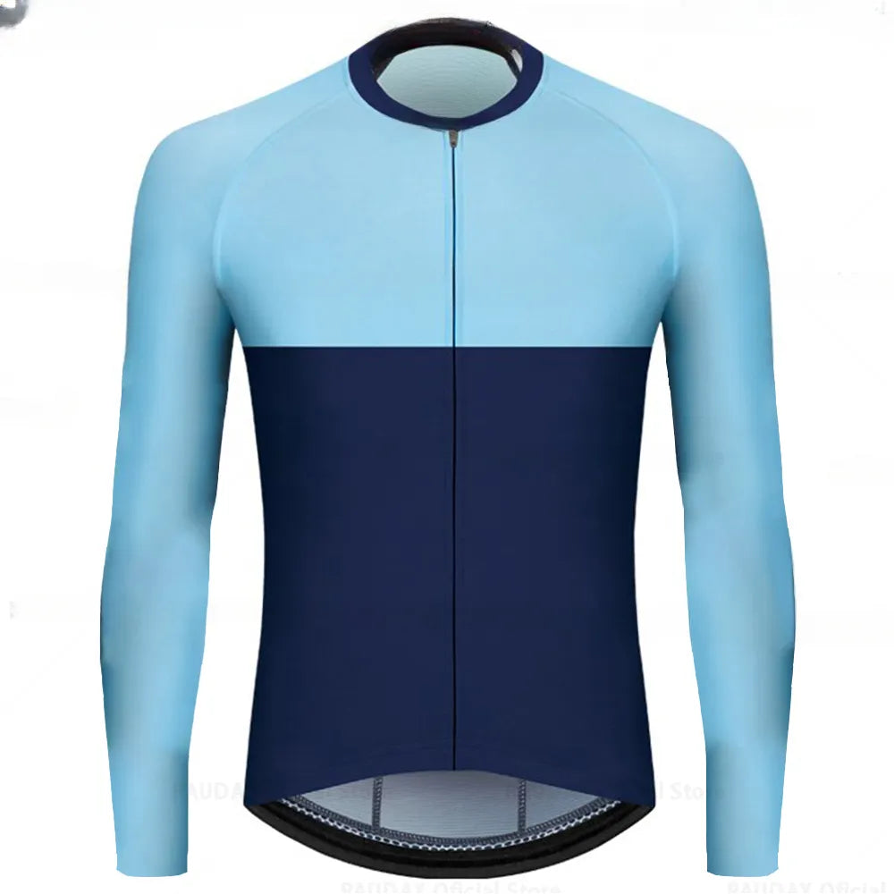 Men Summer Breathable Long Sleeve Cycling Jerseys MTB Bicycle Cycling Clothing Spring Autumn Maillot Ciclismo Mountain