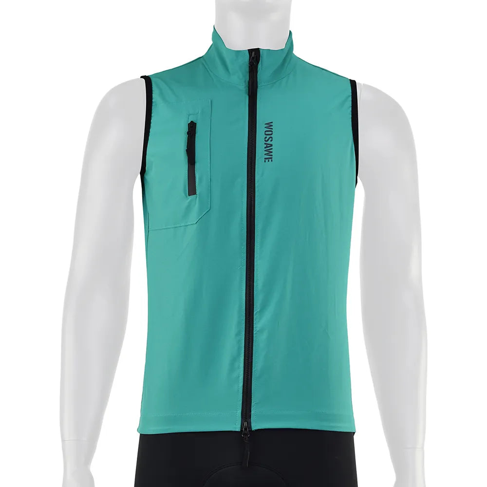 WOSAWE Summer Cycling Jacket Vest Bicycle Windshield Windproof Sleeveless For Men Bike Clothing Cut Wind Ultralight