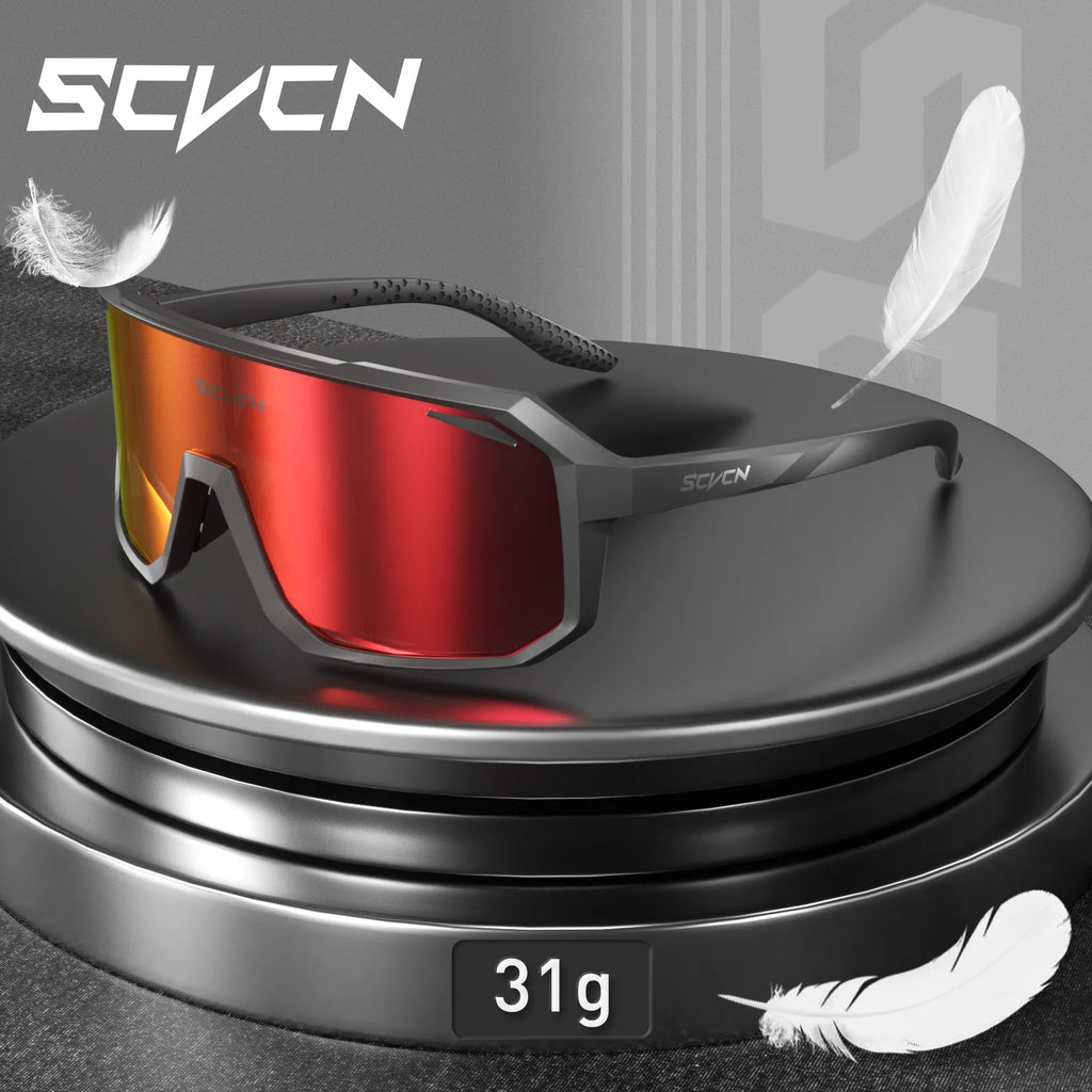 SCVCN Men bicycle Cycling Sunglasses Woman MTB road bike Driving Goggles Outdoor Sports running Glasses UV400 Hiking Eyewear-WAYBIKER