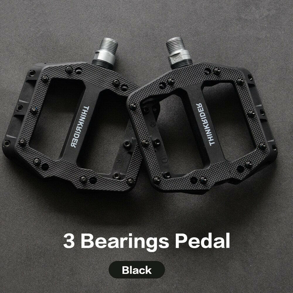 ThinkRider Flat Bike Pedals MTB Road 3 Sealed Bearings Bicycle Pedals Mountain Pedals Wide Platform Bicicleta Accessories-WAYBIKER