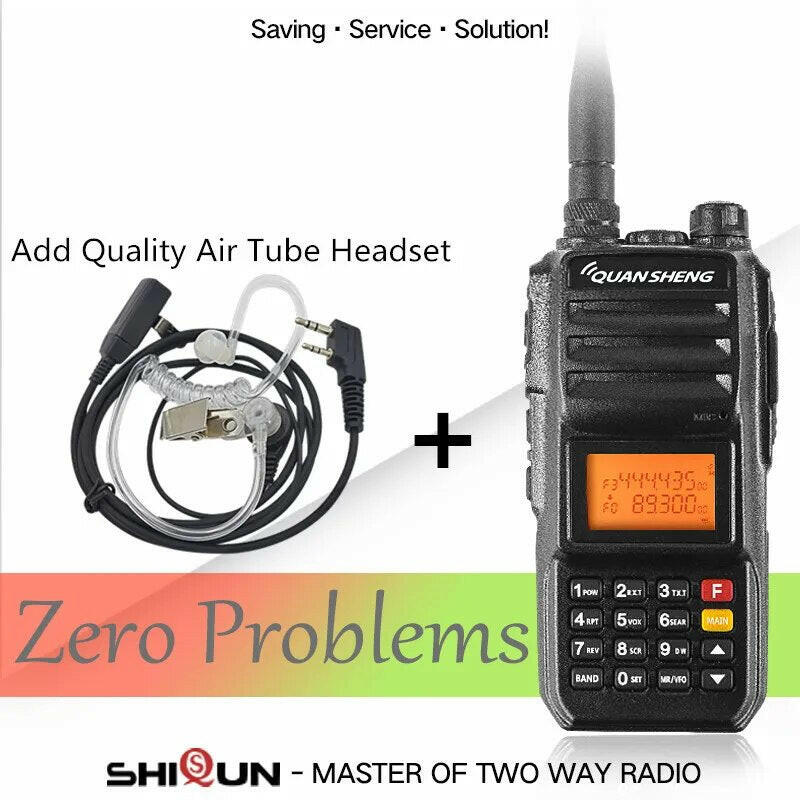 Walkie-Talkie 10KM QuanSheng TG-UV2 Plus 10W Long Range Talkie Walkie 10KM 4000mah Radio 10 KM Vhf Uhf Dual Band Analog UV2 Plus-WAYBIKER