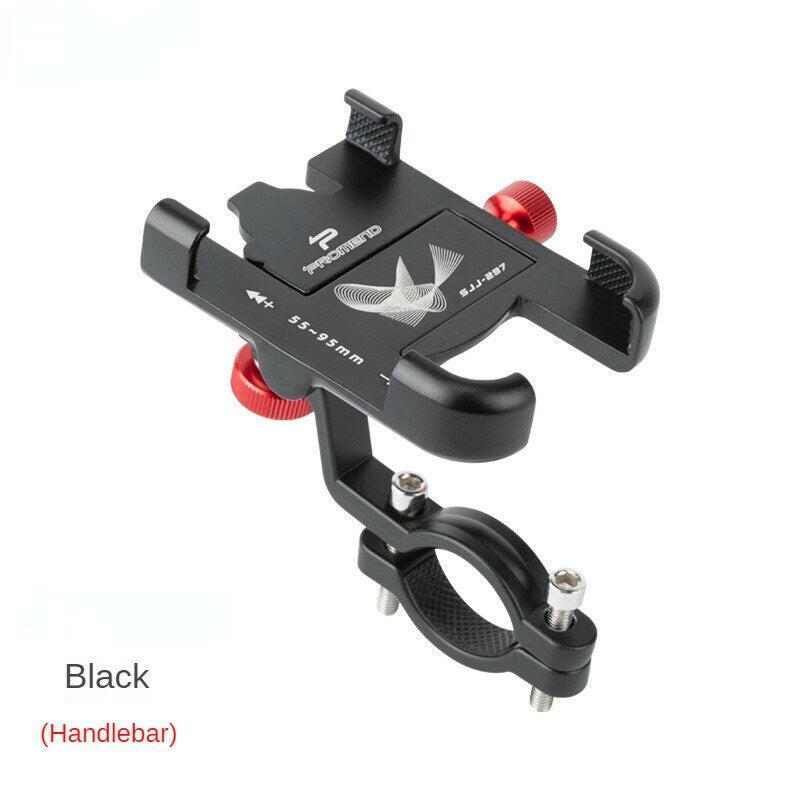 Promend 360 Rotatable Bike Mobile Phone Holder Aluminum Adjustable Bicycle Holder Non-slip MTB Mount Stand Cycling Bracket-WAYBIKER