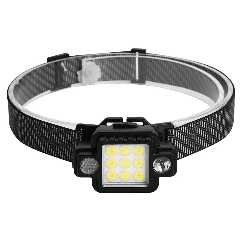 Xiwangfire COB Magnetic Headlamp USB TYPE-C Rechargeable Flashlight Fishing Light 3 Light Source Multi-function Outdoor Lamp