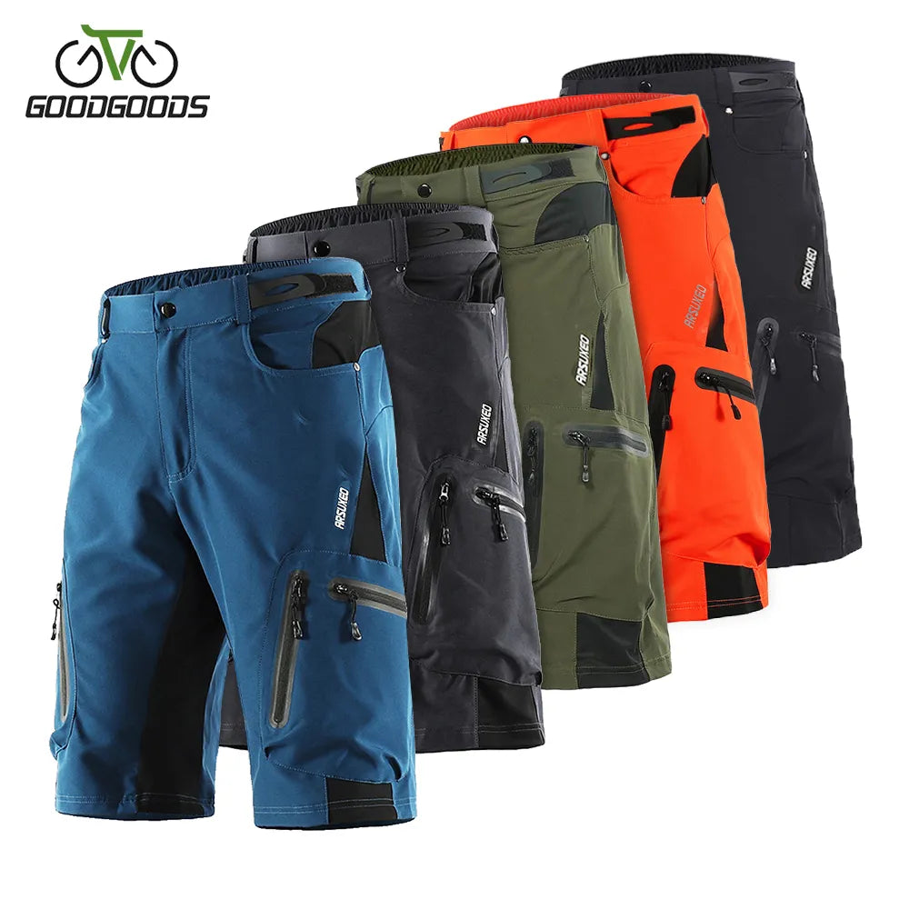 Bicycles Mns Cycling Shorts Loose Fit Sports MTB Shorts Mountain Bike Downhill Bicycle Riding Triathlon Bike Shorts-WAYBIKER