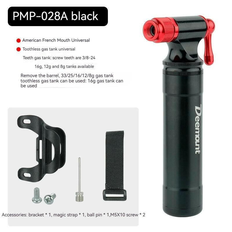 2023NEW Bicycle CO2 Inflator Fits Presta Scrader Valve Road MTB Tire Quick Pumping Threaded 16/12/8G Unthreaded 16G Cartridge-WAYBIKER