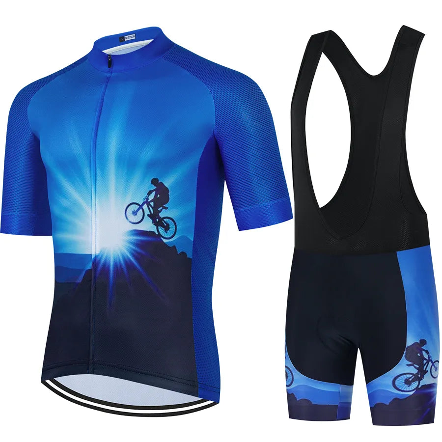 CYKLOPEDIA Sports Team Training Cycling Clothing Breathable Men Short Sleeve Mallot Ciclismo Hombre Verano Cycling Jersey Sets-WAYBIKER