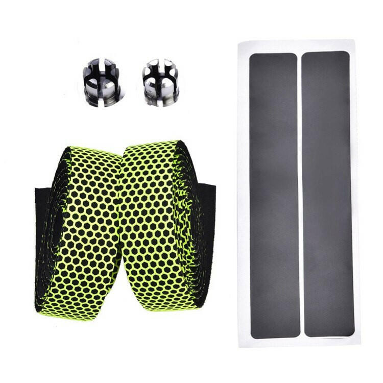 ESLNF Bicycle Handlebar Tape Road Bike Bar Tape PU Bike Handlebar Tape Cycling Damping Anti-Vibration Wrap Bike Accessories-WAYBIKER