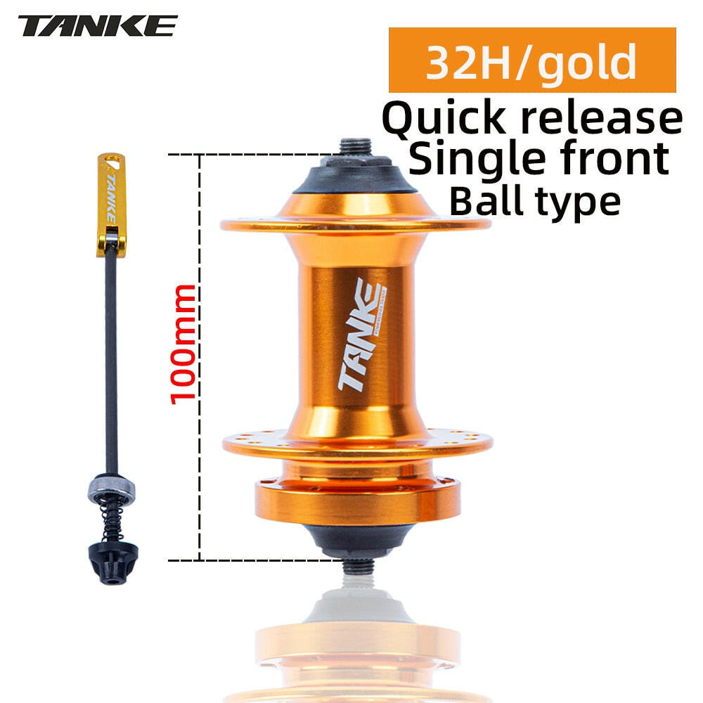 TANKE 32 Holes MTB Bike Hub 5 Colors Steel Beads Ball Quick Release 135mm Disc Brake Bicycle Hub Cube For HG 8 9 10 11 12 Speed-WAYBIKER