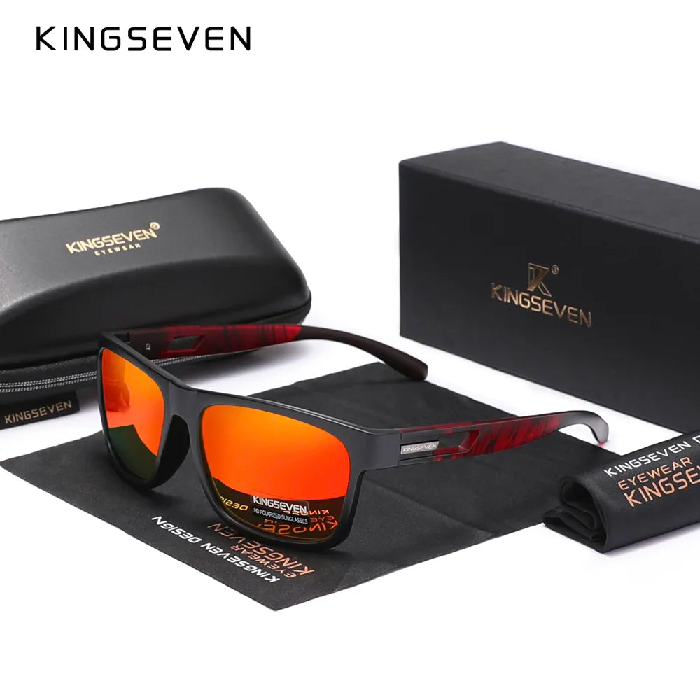 KINGSEVEN New 2023 Brand Design Men's Glasses Polarized Sunglasses Women UV Lens Fashion Eyewear Oculos de sol-WAYBIKER