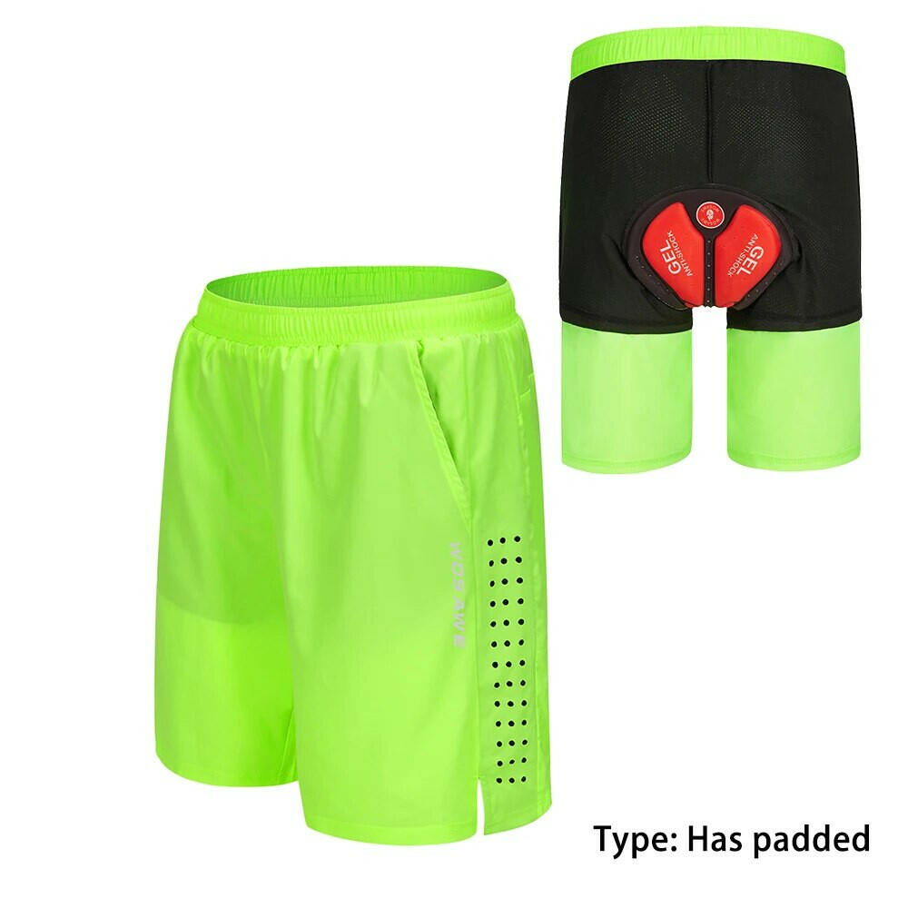 WOSAWE Summer Mens Cycling Shorts Gel Padded Trousers Mountain Bike Downhill Shorts Loose Running Riding Road MTB Bicycle Short-WAYBIKER