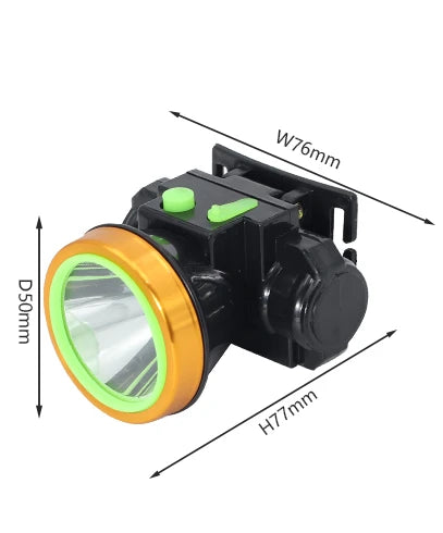 Head Lamp Outdoor Waterproof LED Head Lamp 100-250V Diving Headlight Head Flashlight Lantern for Swimming Camping-WAYBIKER