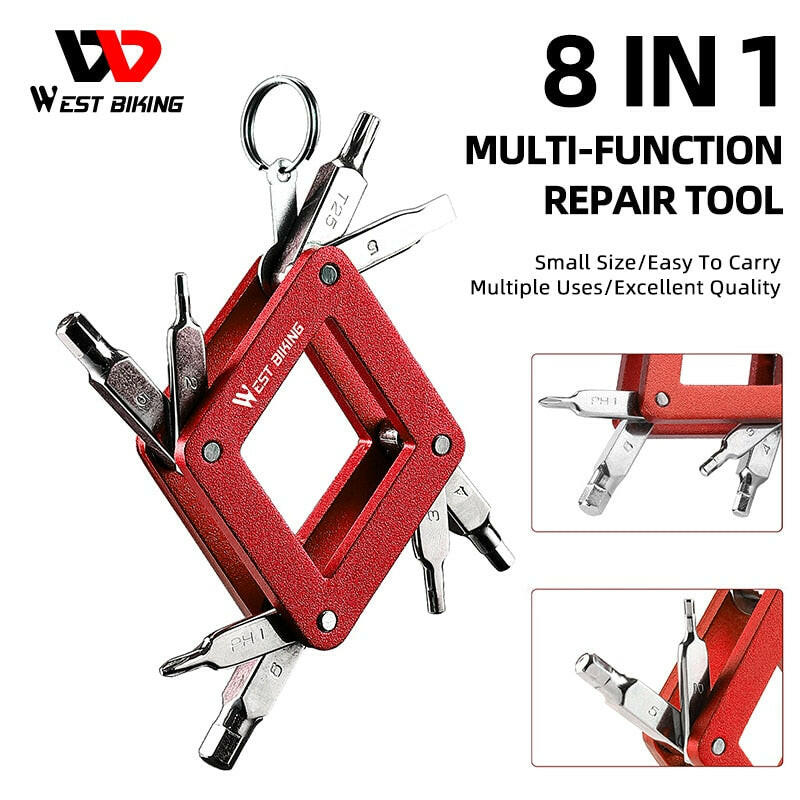 WEST BIKING NEW Multifunction Bike Tools Portable Kit MTB Road Bike Maintenance Multitool Hex Wrench Screwdrivers Set Gadgets-WAYBIKER