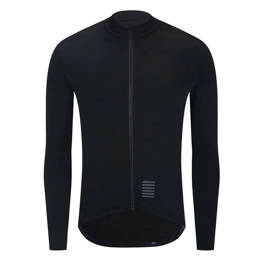 YKYWBIKE Winter Cycling Jersey Men Thermal Fleece Bicycle Jacket Long Sleeve Road Bike MTB Warm Cycling Clothing