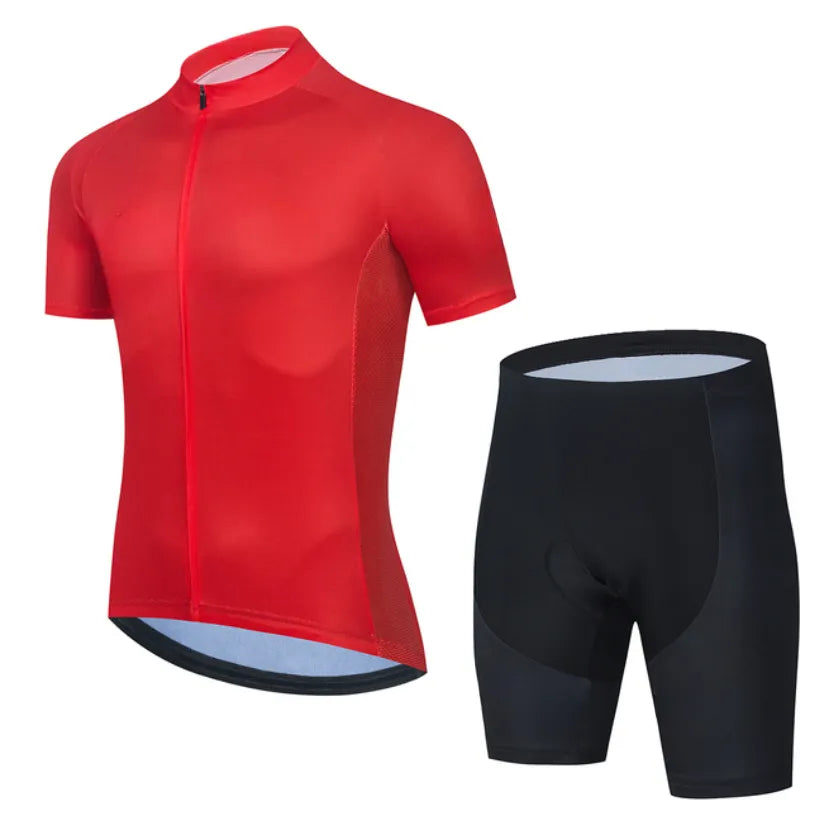 Summer Men's New Sports Cycling Short-sleeved Suit Quick-drying Breathable Mountain Bike Cycling Jersey-WAYBIKER