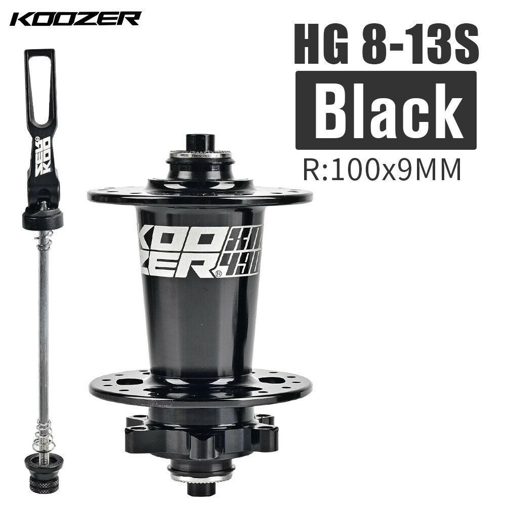 KOOZER XM490 Front Hub NBK 2 Bearing Cube Bushings 100x9MM 100x15MM 28/32/36 Holes Black Red-WAYBIKER