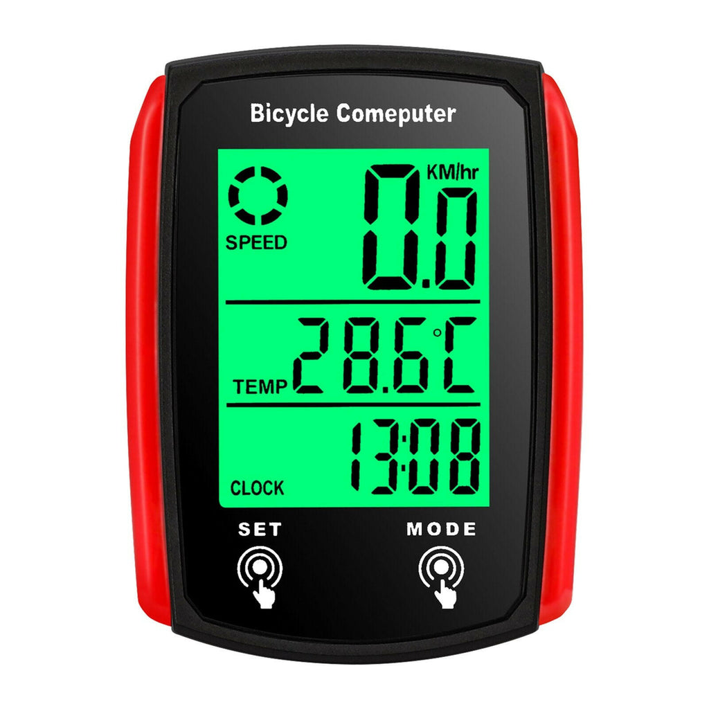 Wired Bike Computer 19 Functions Touch Bike Speedometer Odometer Waterproof Bicycle Computer Large LCD Display with Backlight-WAYBIKER