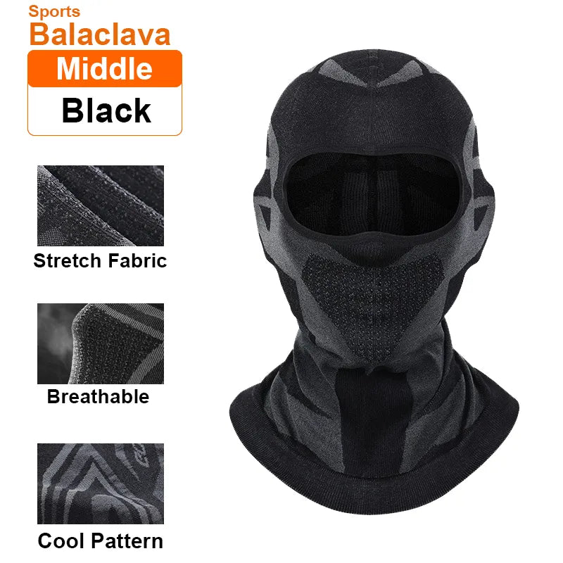 Sports Winter Thermal Cycling Face Mask Balaclava Head Cover Ski Bicycle Motocycle Windproof Soft Warm MTB Bike Hat Headwear-WAYBIKER