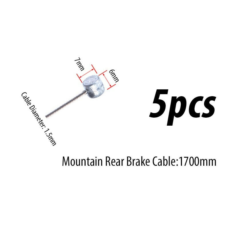 5PC Bicycle Brakes Line Road Mountain Bike Brake Cable Universal Bicycle Shift Cable Durable Road MTB Brake Shift Wire-WAYBIKER