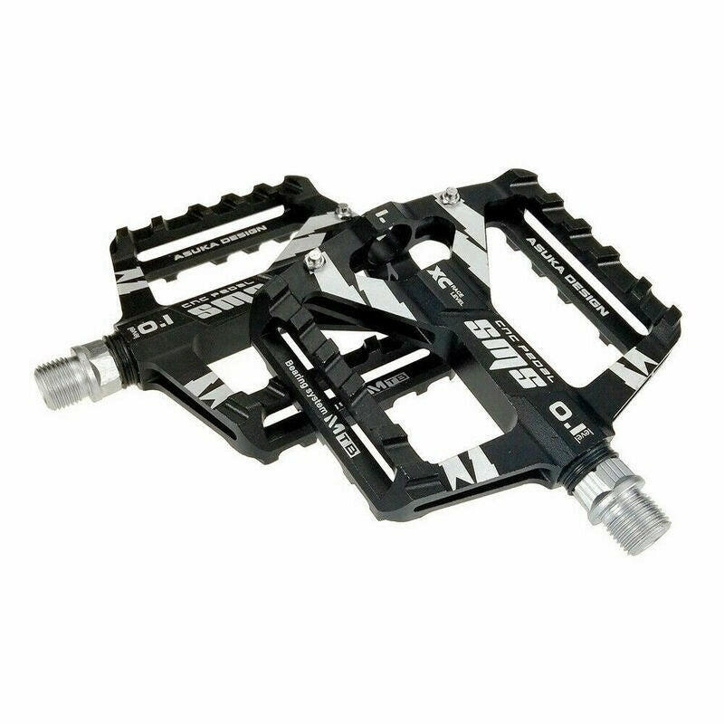 Mountain Road Bike Aluminum Alloy MTB Pedals Flat Platform Bicycle Pedal 1Pair-WAYBIKER