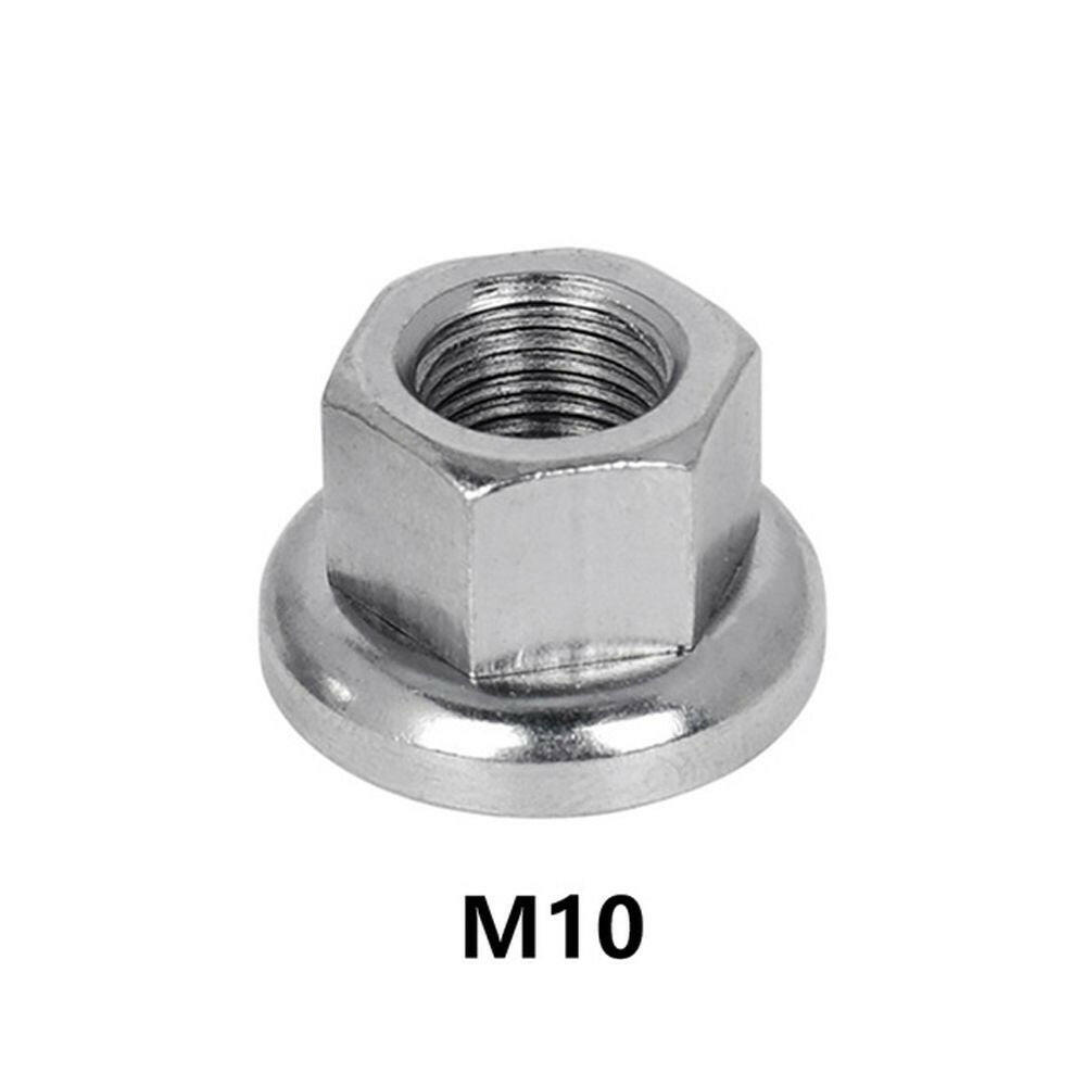 Fixed Gear Bicycle Hub Nuts Front Rear Drum Hub Axle Fastening M9 M10 Nut With Anti-skid Texture for Firm Mount-WAYBIKER