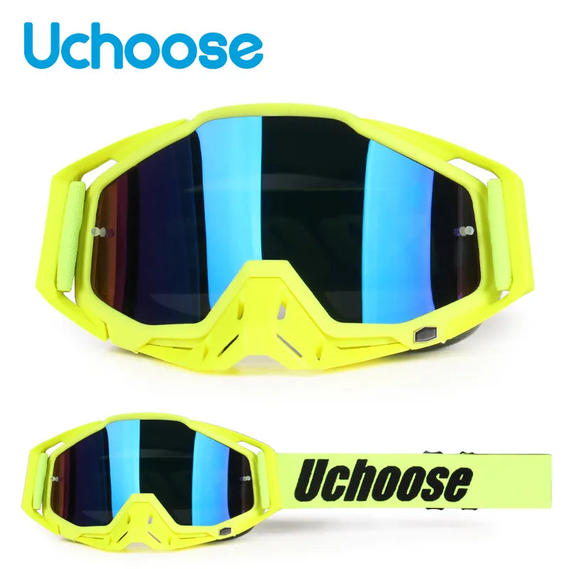 New Protective Glasses Motorcycle Outdoor Sports Windproof Dustproof Eye Glasses Ski Snowboard Goggles Motocross Riot Control 1-WAYBIKER