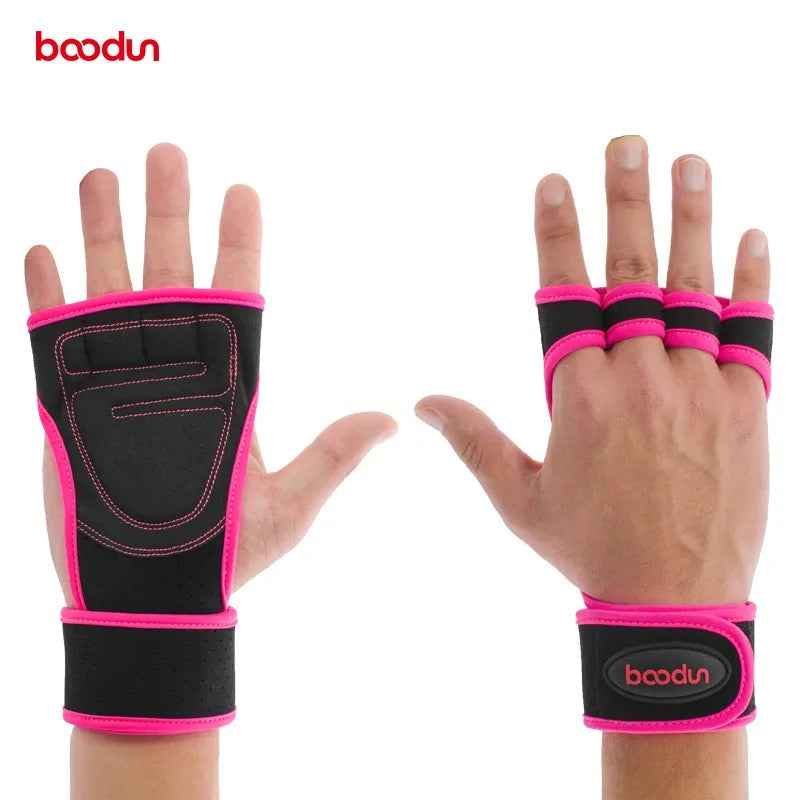 7071021 Body Building Gym Training Keep Fit Gloves Wrist Wraps Workout Half Finger-WAYBIKER