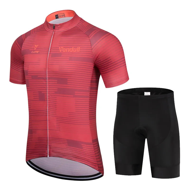 2023 Pro Cycling Jersey Set Summer Cycling Wear Mountain Bike Clothes Bicycle Clothing MTB Bike Cycling Clothing Cycling Suit-WAYBIKER