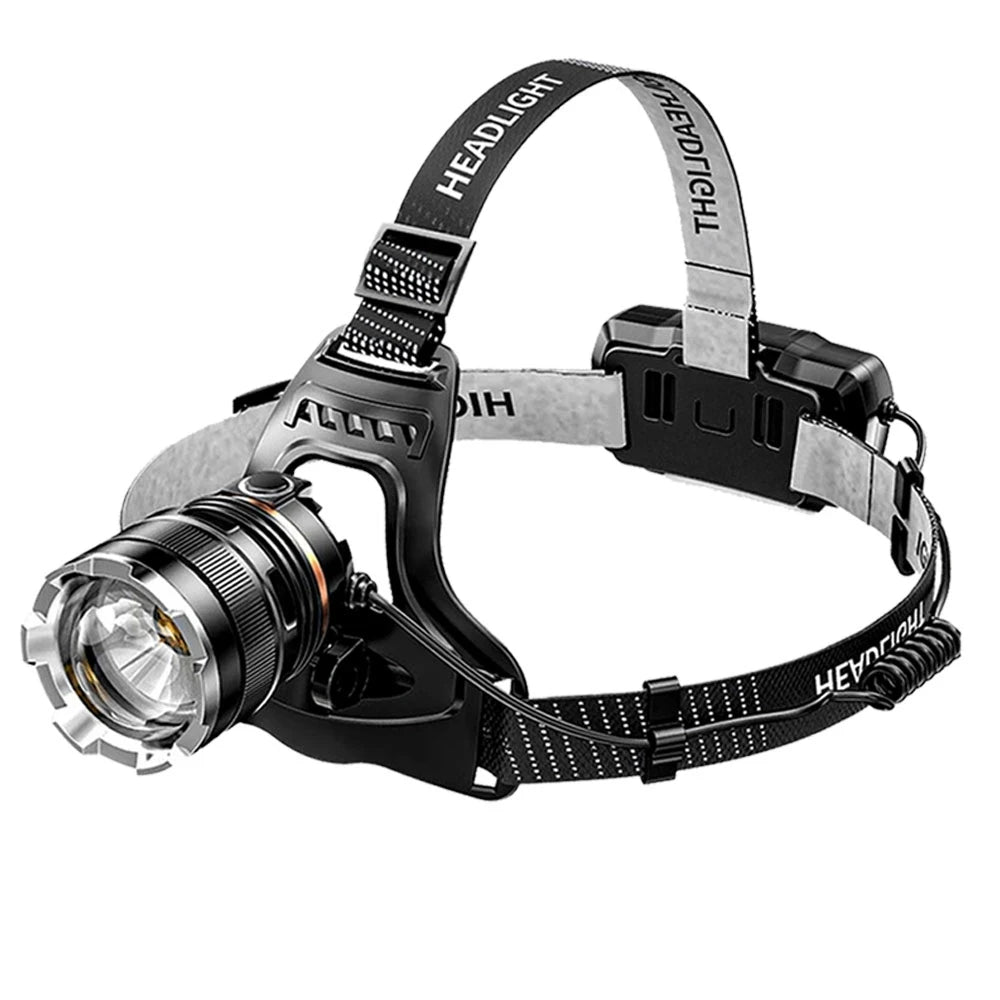 SOLOLANDOR Upgrade Headlamp Sensor XHP50 Fishing Headlight By 18650 Battery Flashlight USB Rechargeable Head Light Torch Lantern-WAYBIKER