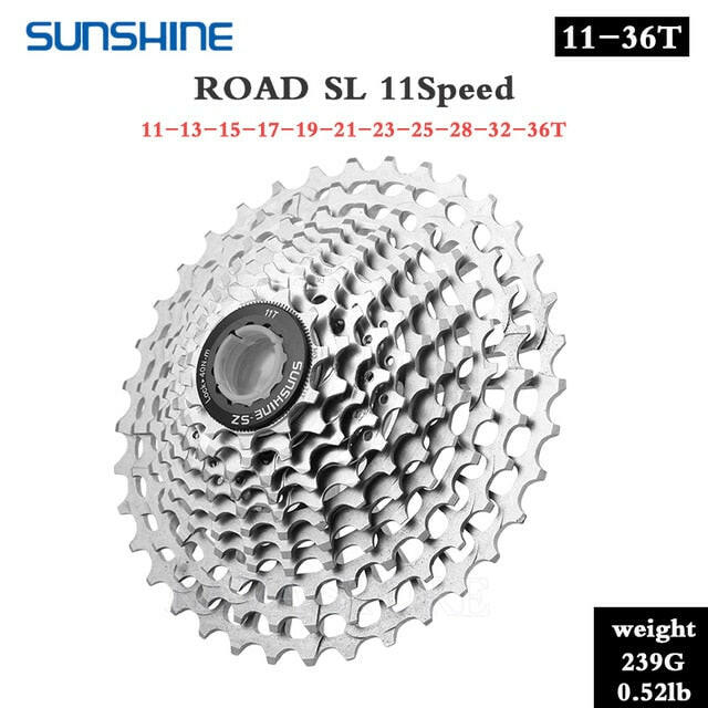 SUNSHINE Road Bike Cassette Ultralight Freewheel 11/12 Speed 11-28T 32T 34T 36T Bicycle Flywheel MTB Sprocket for SHIMANO HG-WAYBIKER