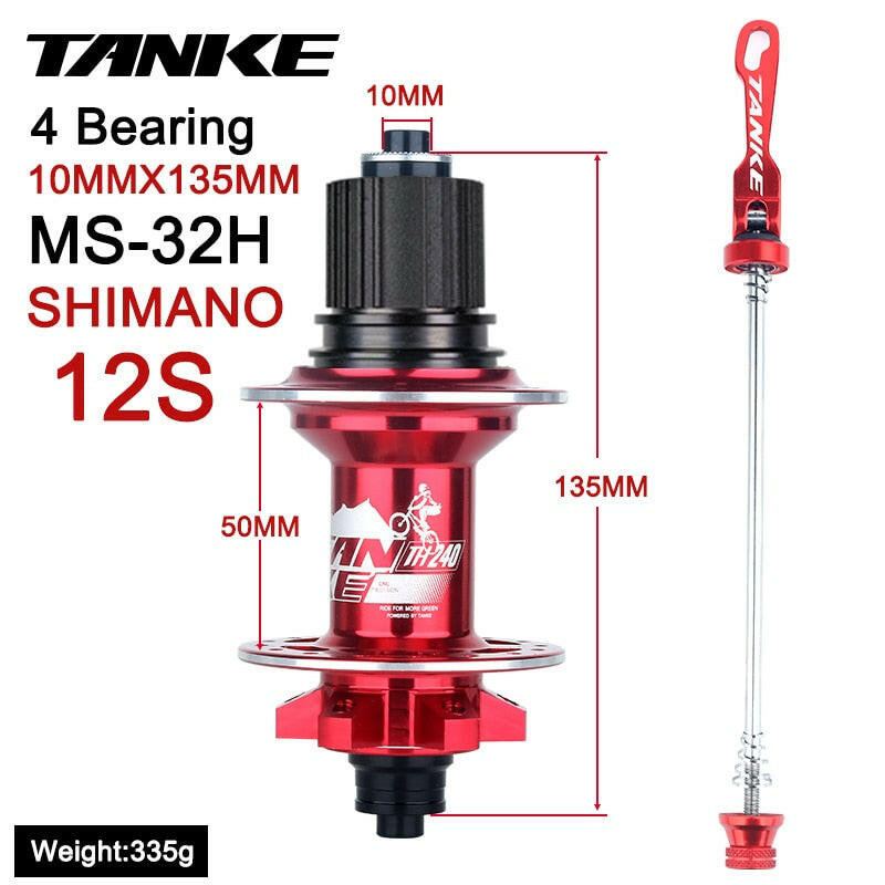 TANKE MTB Hub 6 NBK cubo Sealed Bearing 108 Ring 32 Holes Mountain Bike Disc Brake Aluminum Alloy Bike Hub 7 8 9 10 11 12 Speed-WAYBIKER