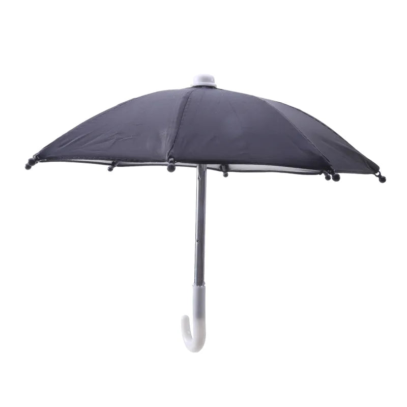 1pc Mobile Phone Holder Locomotive Umbrella Waterproof Portable Mini Parasol Alloy Sun Shade Bicycle Umbrella for Riding-WAYBIKER