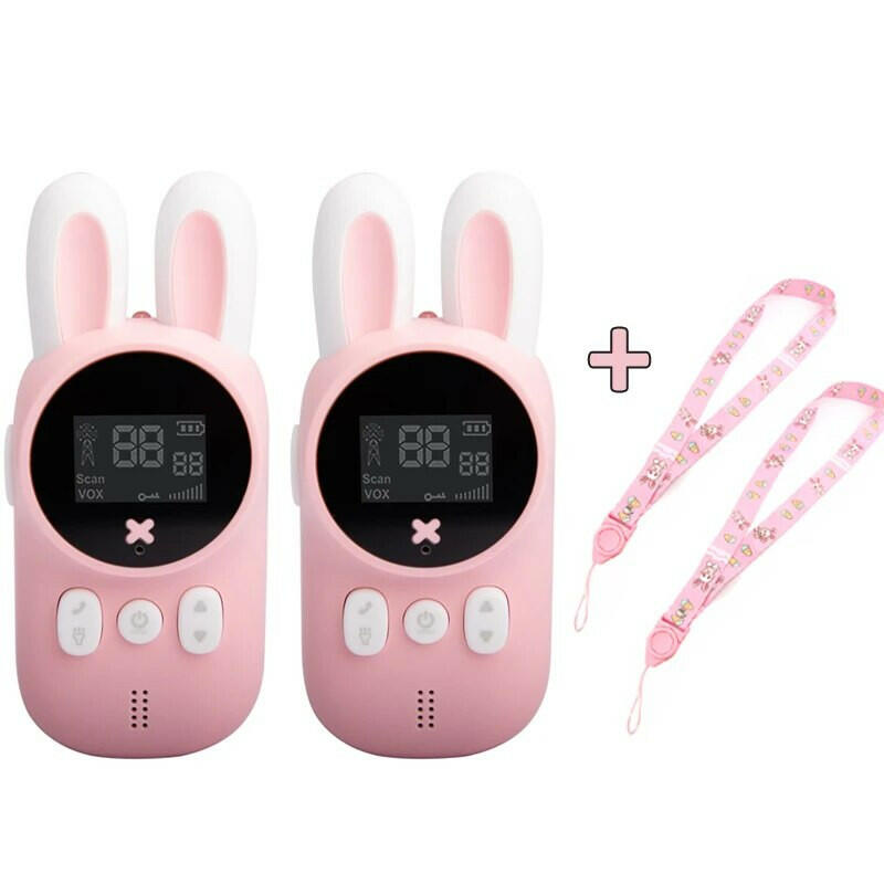 2PCS Kids Walkie Talkie Mini Phone Call Children Cartoon Talkie Walkie Toys 3KM Range UHF Radio Interphone Boys Girls Gifts-WAYBIKER