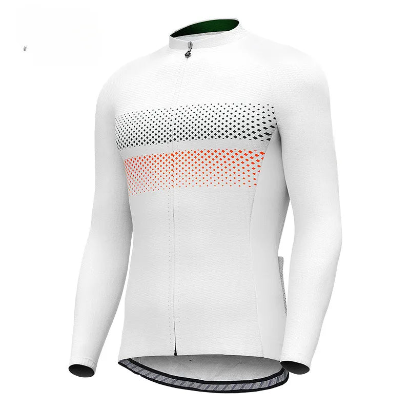 Summer Cycling Long-sleeved Breathable Cycling Clothing Top Men's Thin Long-sleeved Cycling Jersey-WAYBIKER