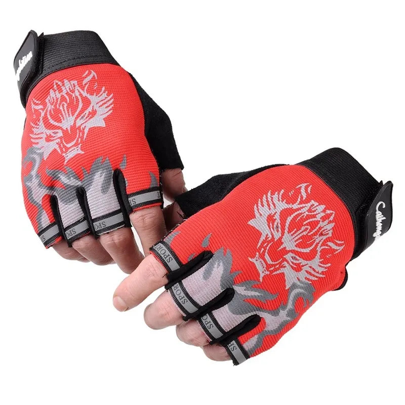 KMT Body Building Gym Training Fitness Weight Lifting Gloves For Men Women Workout Half Finger Exercise Gym Tactical Gloves-WAYBIKER