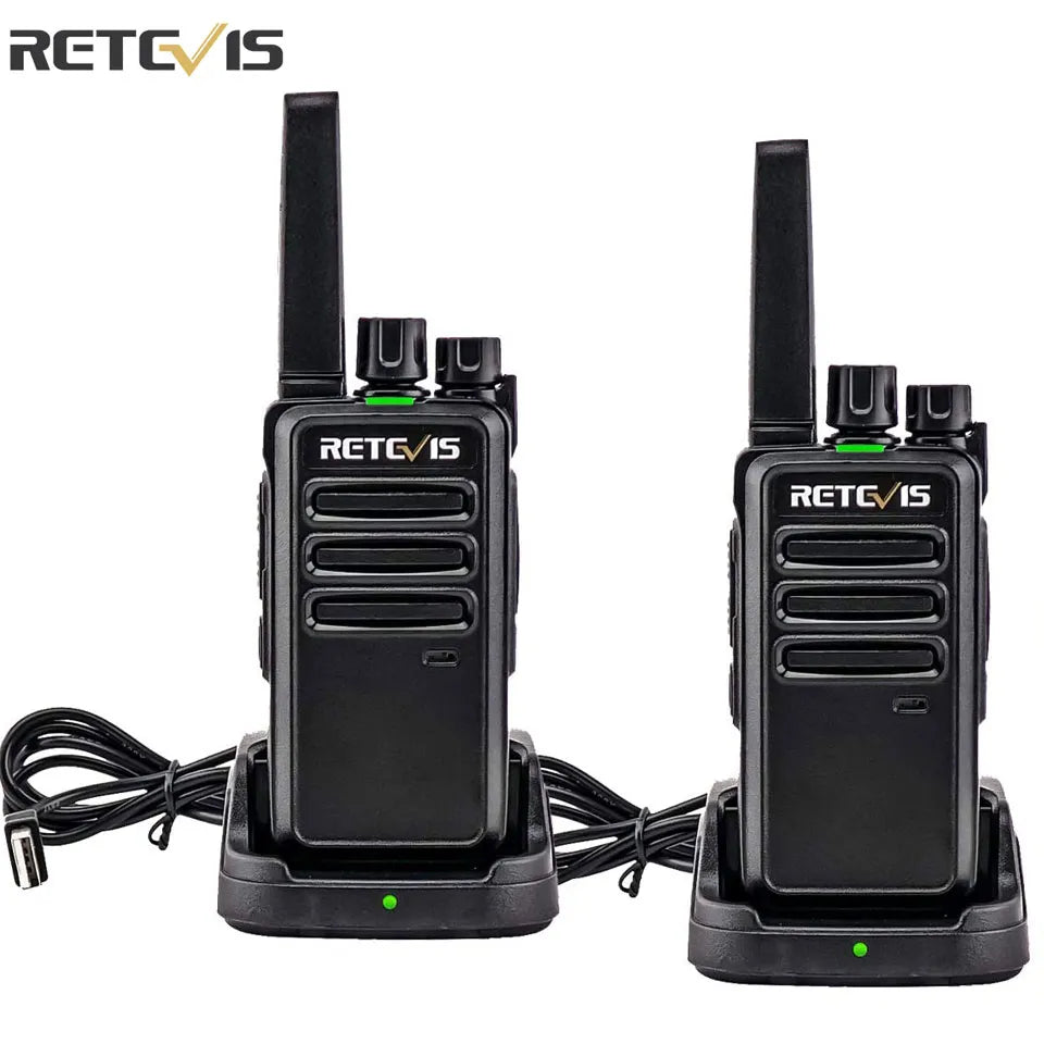 Retevis Walkie Talkie 2 pcs RT668 PMR 446 FRS Walkie-Talkies Two Way Radio Portable Communication Equipment PTT Radio Hotel Cafe-WAYBIKER