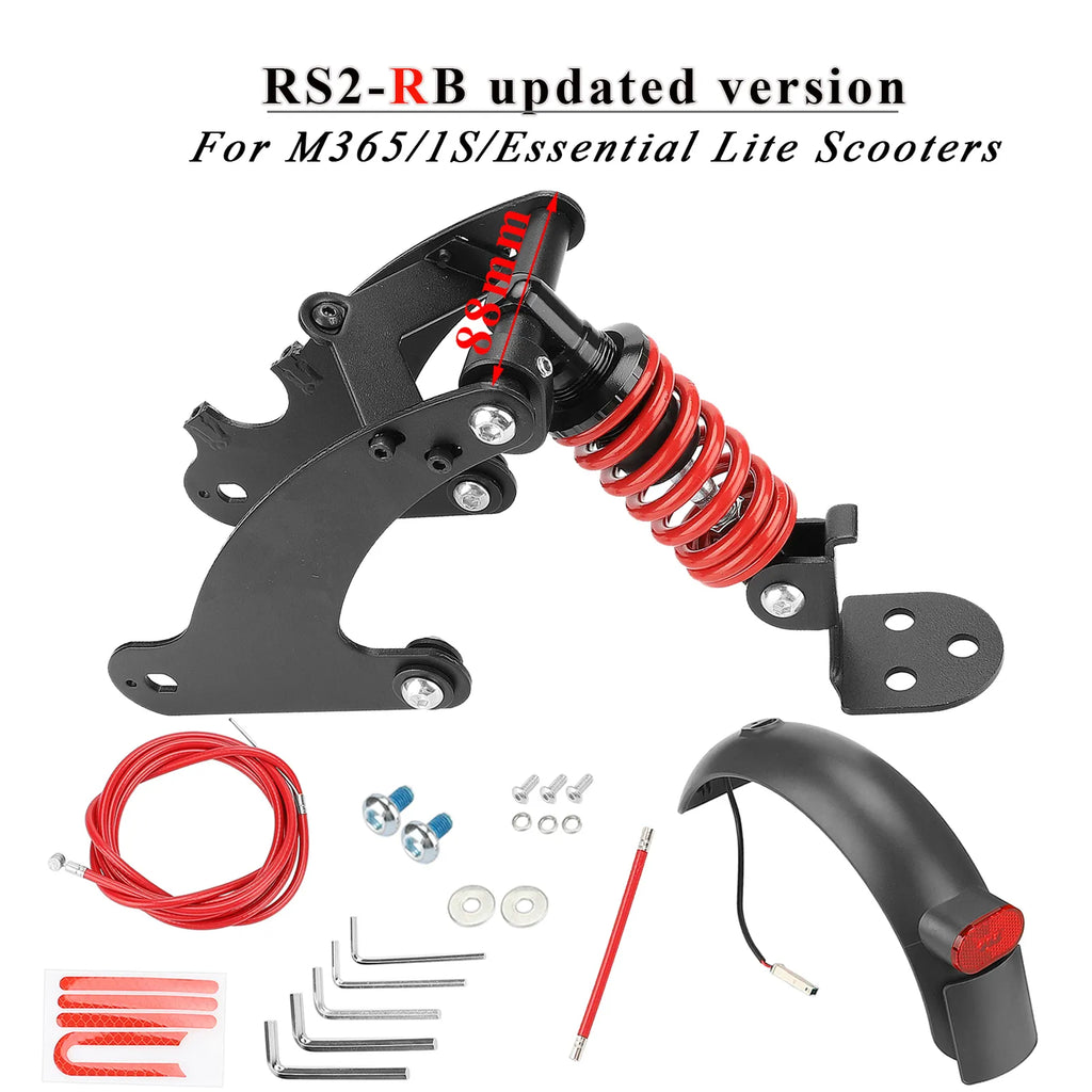 Scooter Rear Suspension For Xiaomi M365 Pro Pro2 Electric Scooter Rear Shock Absorber Shock Absorption Fork Scooters Accessories-WAYBIKER