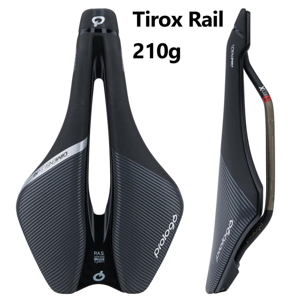 Prologo Dimension 143 T4.0/Triox Rail Road Bike Saddle Hollow Design Short Nose Saddle Black-WAYBIKER