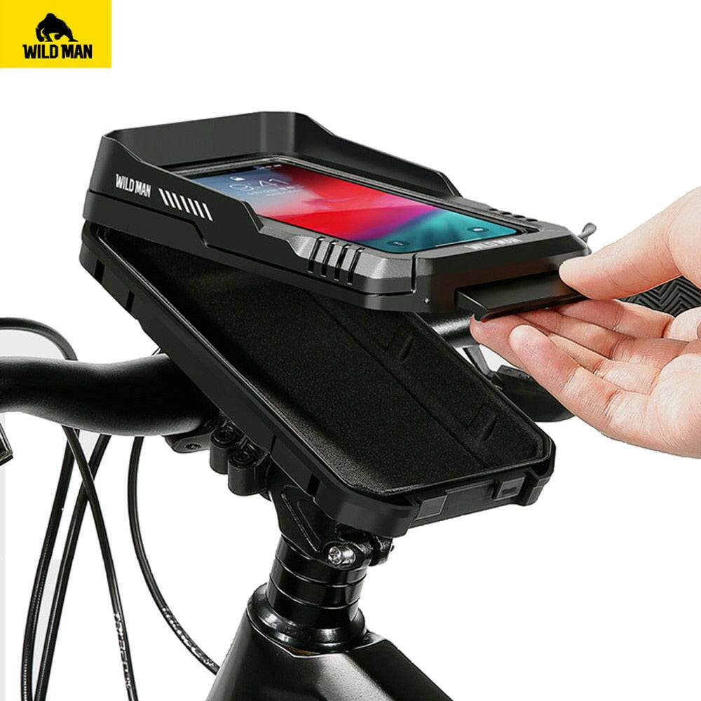 Waterproof Motorcycle Bike Mobile Phone Holder Support Universal Bicycle GPS 360° Swivel Adjustable Motorcycle Cellphone Holder-WAYBIKER