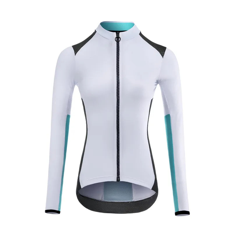 Cycling Jersey Women Long Sleeve Breathable Sport Bicycle Clothing Team Bike Wear Cycling Jackets Sportswear-WAYBIKER