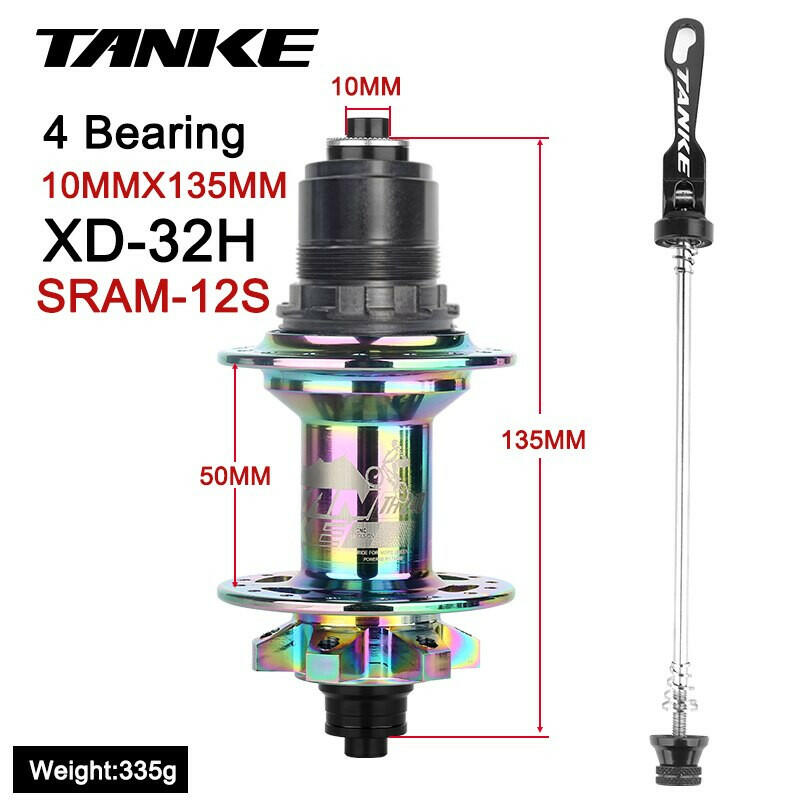 TANKE MTB Hub 6 NBK cubo Sealed Bearing 108 Ring 32 Holes Mountain Bike Disc Brake Aluminum Alloy Bike Hub 7 8 9 10 11 12 Speed-WAYBIKER