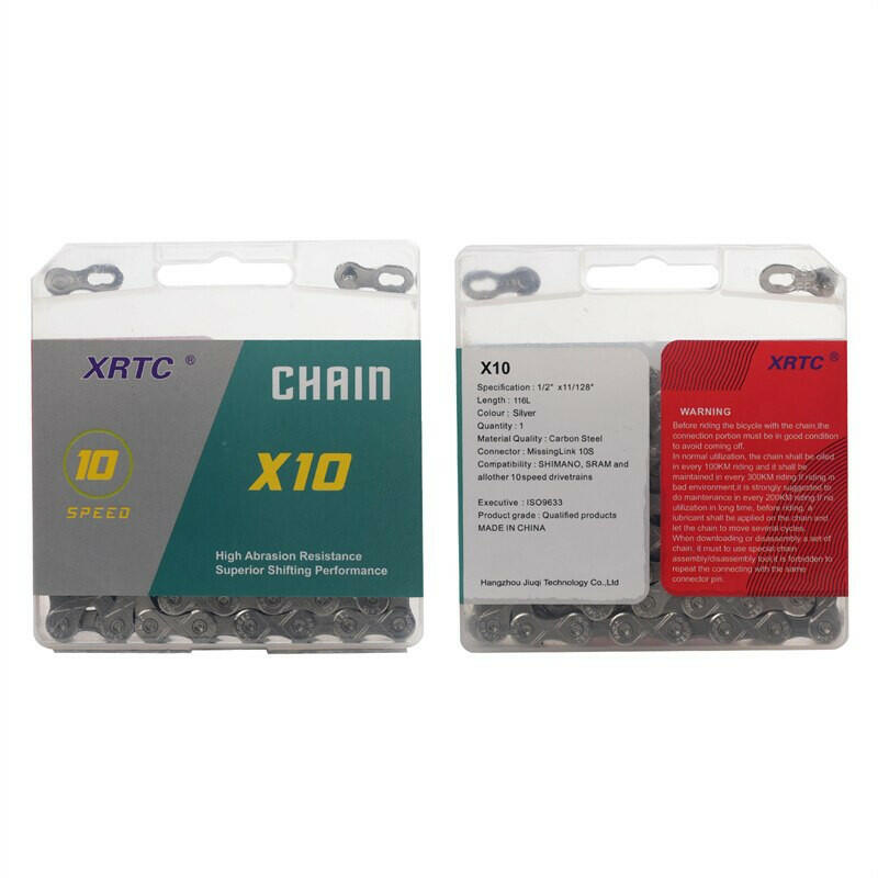 XRTC 6,7,8/9/10 Speed 116 Links Bicycle Chains 1/2x3/32-Inch,1/2x11/128-Inch/ Compatible with 8S,9S